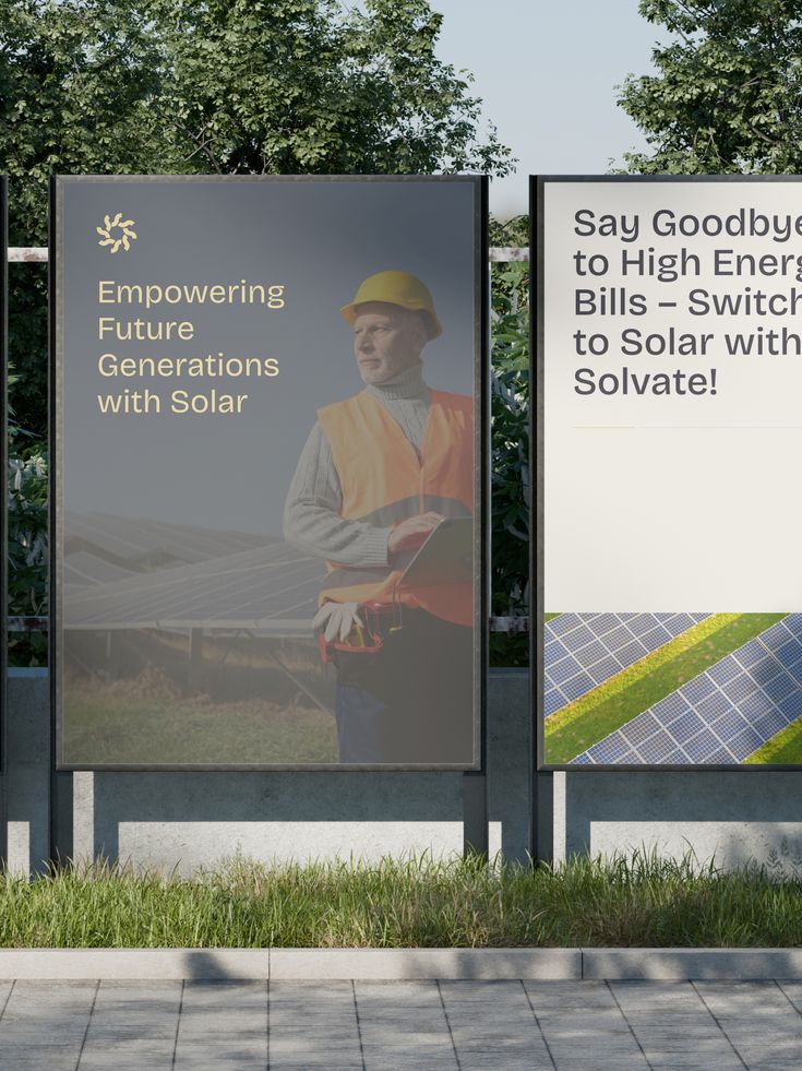 Solar energy out-of-home campaign