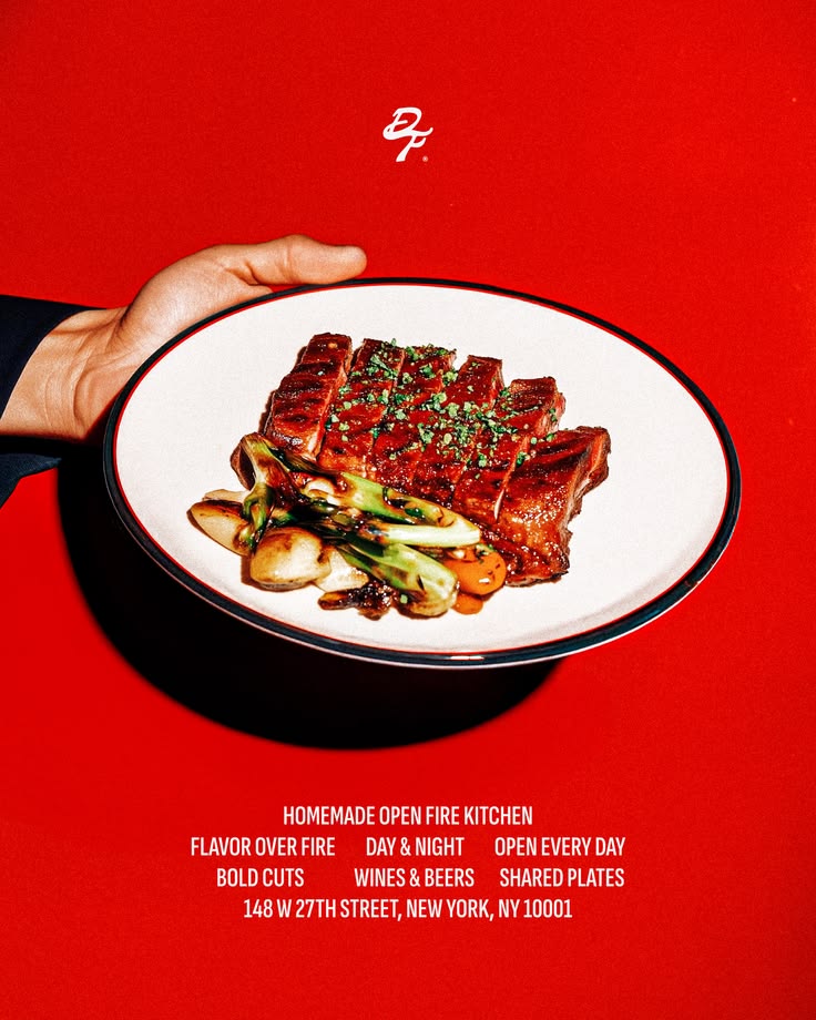Open fire kitchen restaurant campaign, New York