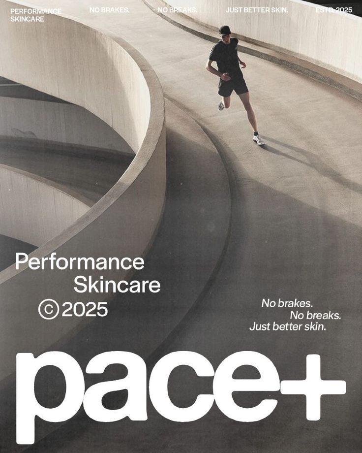 pace+ performance skincare campaign