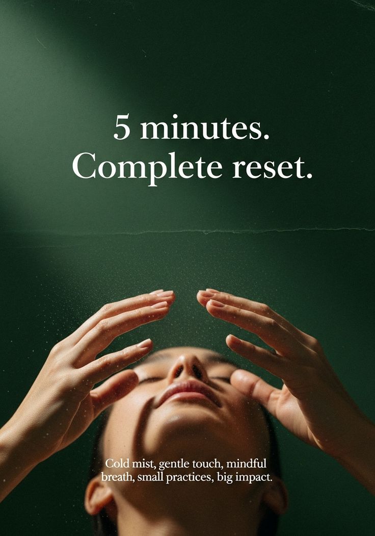 Skincare campaign, five minutes complete reset
